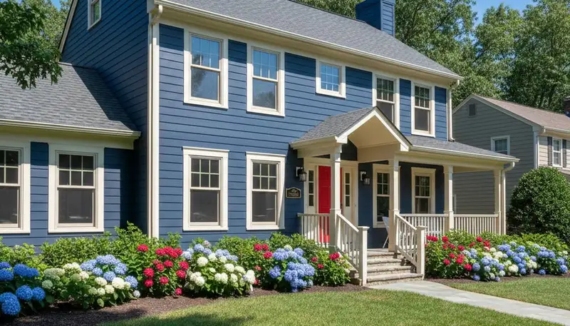Freshly painted Arlington TX home exterior with durable, weather-resistant finish by local house painters