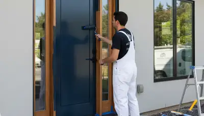 Professional door painting and refinishing service in Arlington, TX for homes and entryways