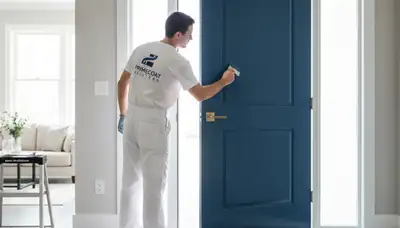 Professional door painting and refinishing in Arlington, TX by expert house painters