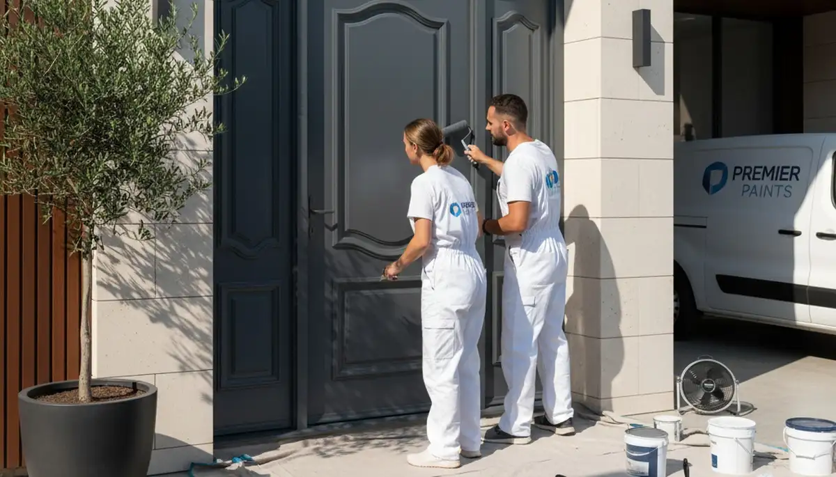Professional door painting and refinishing by expert house painters in Arlington, TX