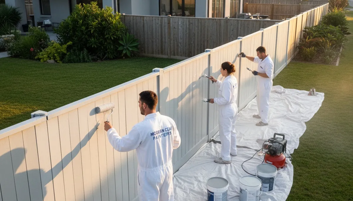 Professional fence painting service in Arlington, TX with durable finish for Texas weather