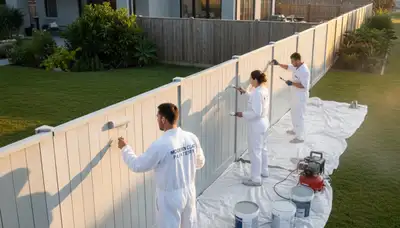 Professional fence painting service in Arlington, TX with durable finish for Texas weather