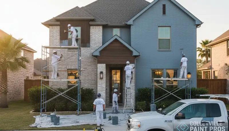 Professional house painting services in Arlington, TX for residential exterior and interior painting