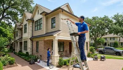 Professional house painters providing exterior painting services in Arlington, TX homes
