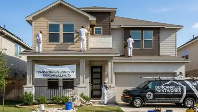 House painting contractors in Arlington, TX providing professional interior and exterior painting services