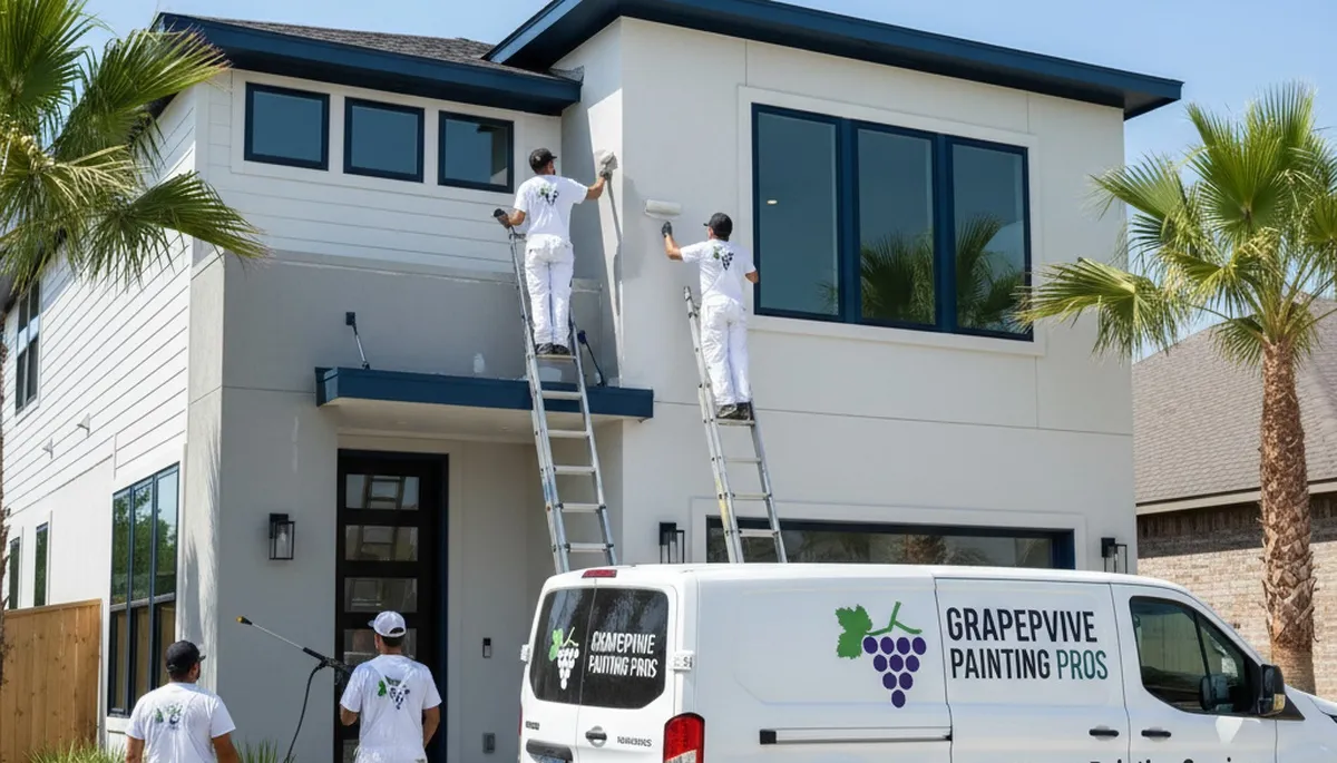 House painting contractor in Arlington, TX providing professional interior and exterior painting services