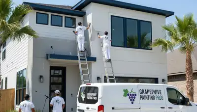 House painting contractor in Arlington, TX providing professional interior and exterior painting services
