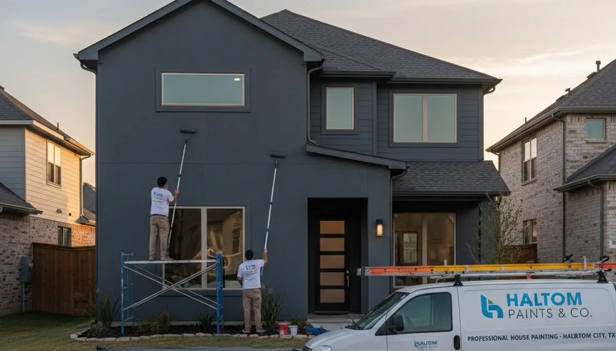 Professional house painting service in Arlington, TX for residential exterior and interior painting projects