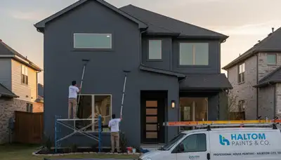 Professional house painting service in Arlington, TX for residential exterior and interior painting projects