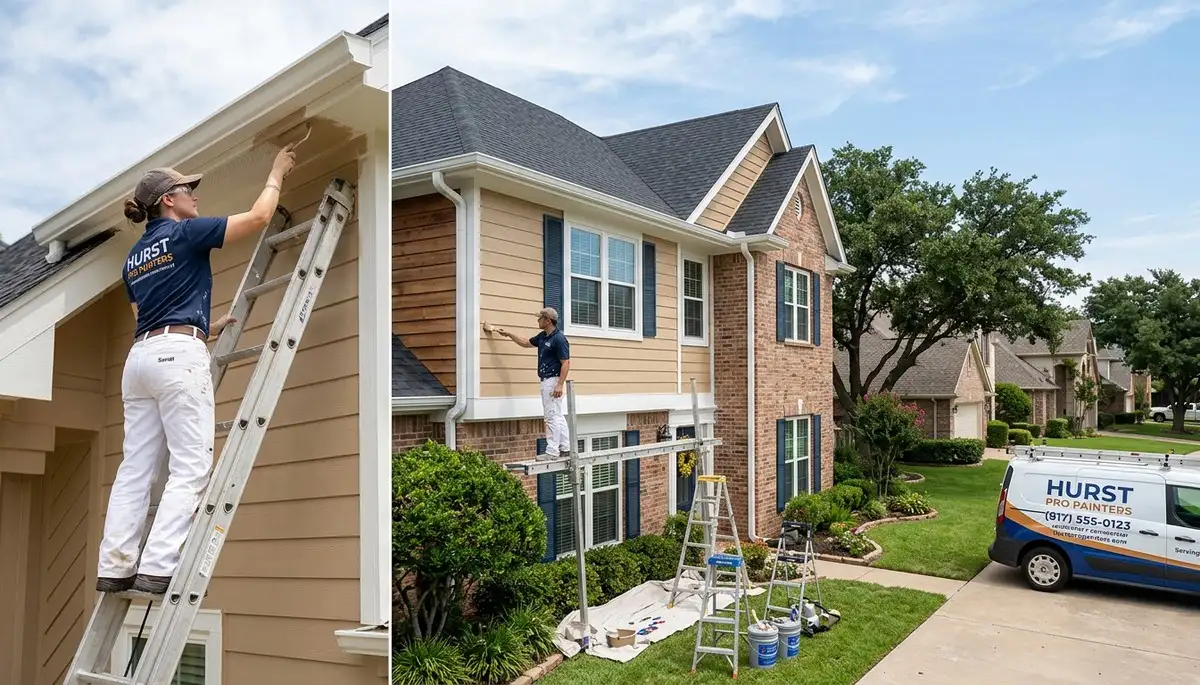 Professional house painters providing residential exterior painting in Arlington, TX