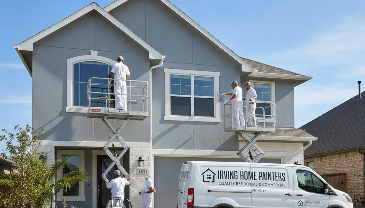 House painting contractor in Arlington, TX providing residential interior and exterior painting services